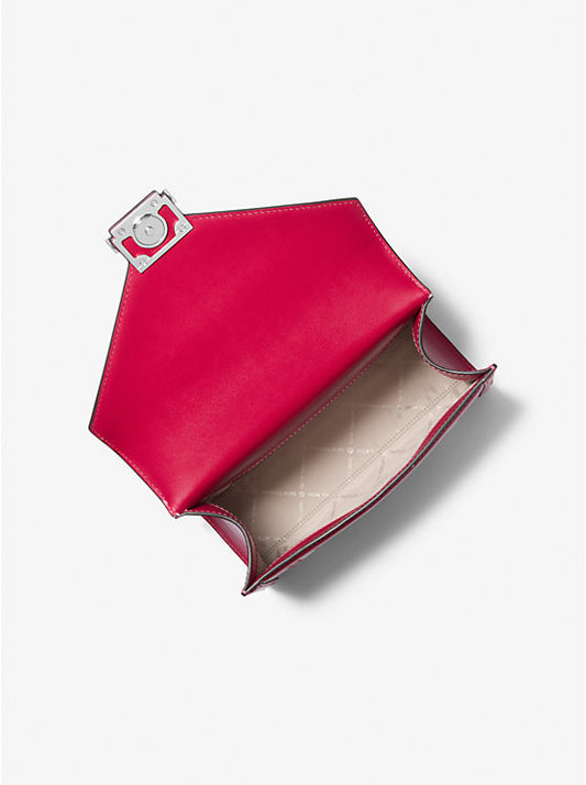 Whitney Medium Color-Block and Signature Logo Shoulder Bag Pink