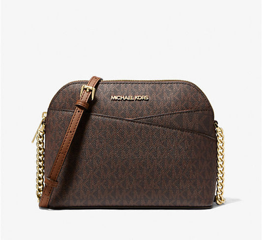 Jet Set Travel Medium Logo Dome Crossbody Bag