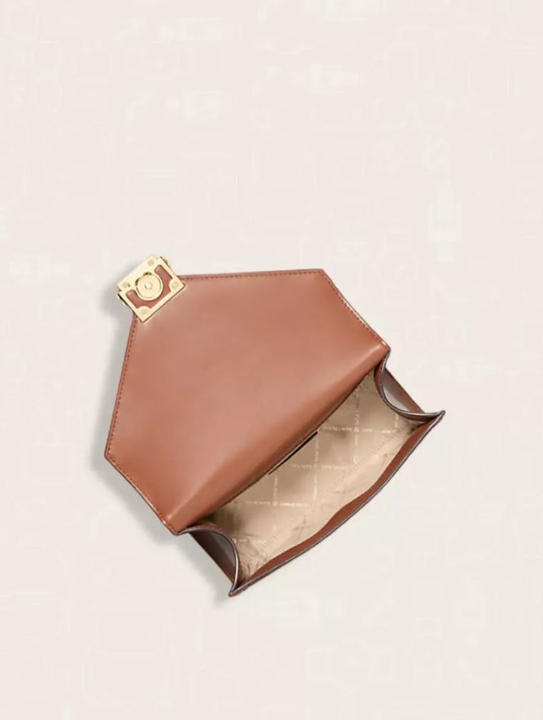Whitney Medium Color-Block and Signature Logo Shoulder Bag Brown